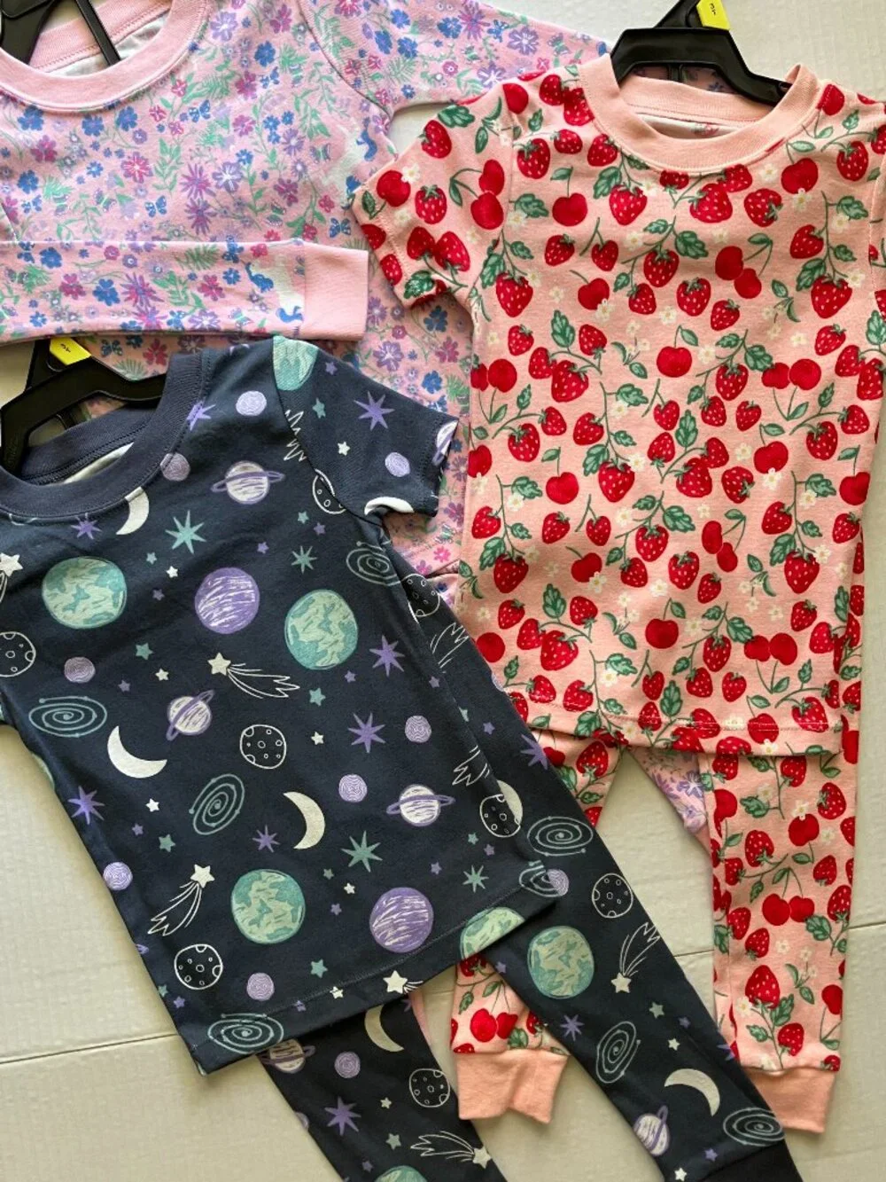 3T Wonder Nation Pajama Sets Bundle Short-Sleeve & Long-Sleeve 2-Piece Sets